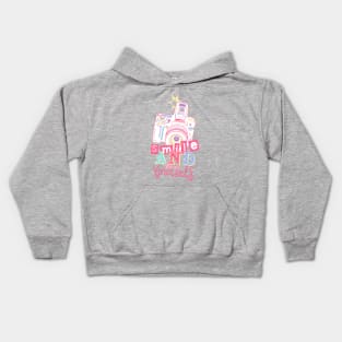 Smile and be Yourself - Pastel Camera Kids Hoodie